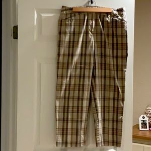 Talbots plaid Capri